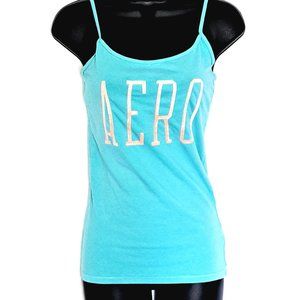 Aeropostale Women's Light Blue Tank Top Size M